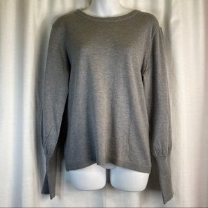 Magaschoni Viscose Blend Crew Neck Sweater Large